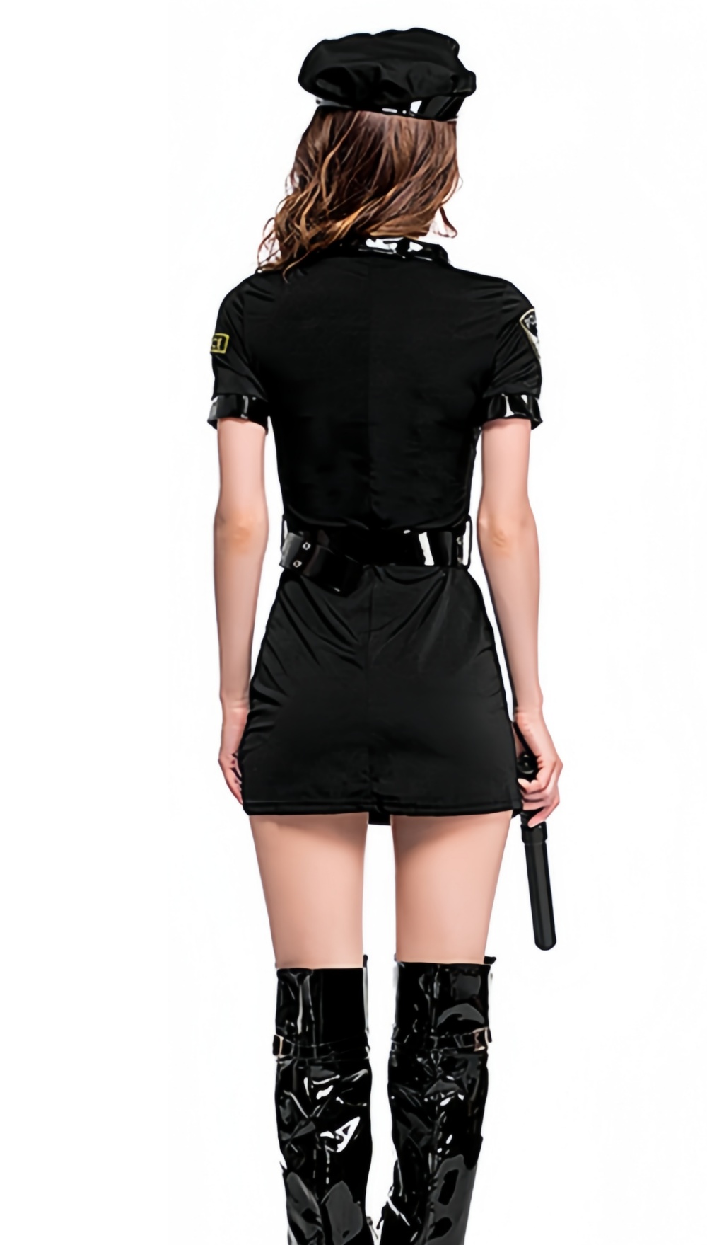Halloween Sexy Policewoman Officer Costume Women Police Role Play Fancy Dress